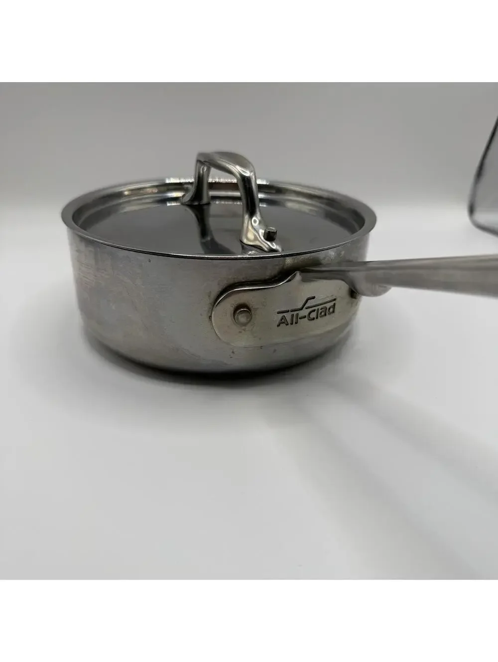All-Clad Saucepan D3 Stainless Steel 1 QT with Lid
